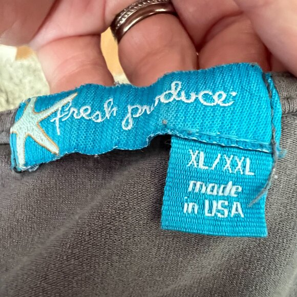 Fresh Produce gray tunic w/ empire waist in XL/XXL - Picture 7 of 10